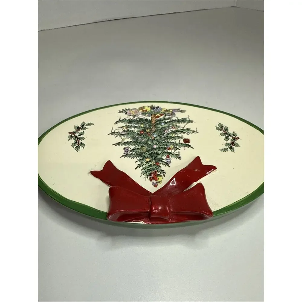Spode - Soap Dish, Guest Bathroom Essentials, Holiday Bath Red